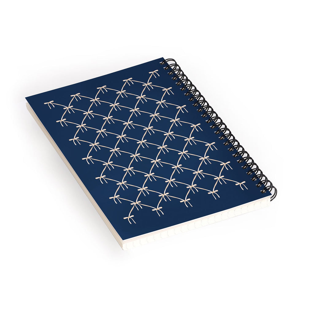 Colour Poems Bows and Ribbons Blue Spiral Notebook