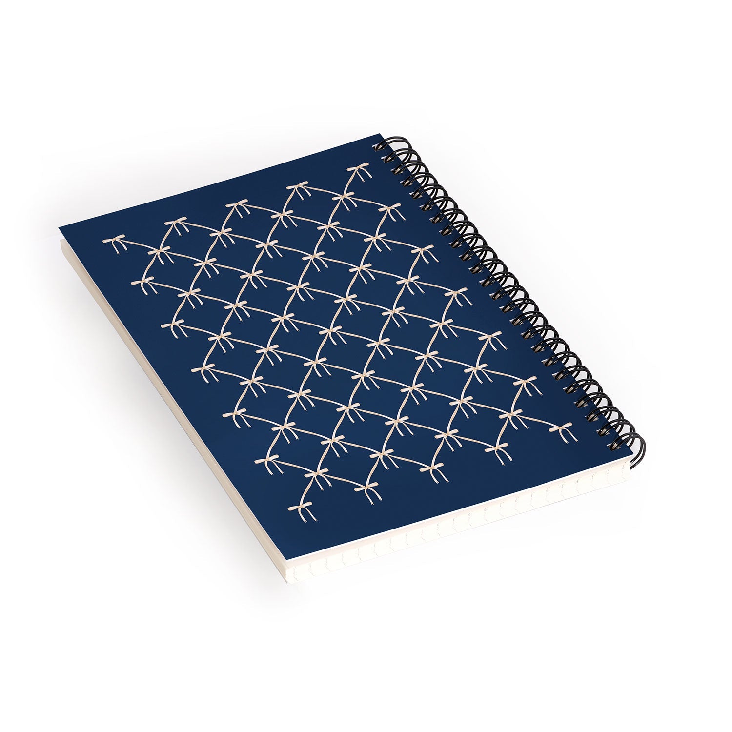 Colour Poems Bows and Ribbons Blue Spiral Notebook