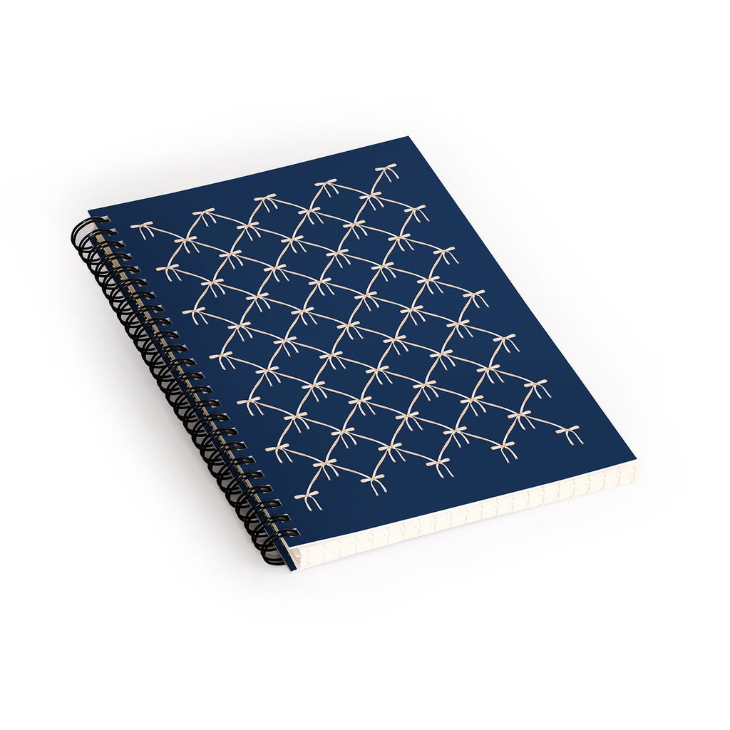 Colour Poems Bows and Ribbons Blue Spiral Notebook
