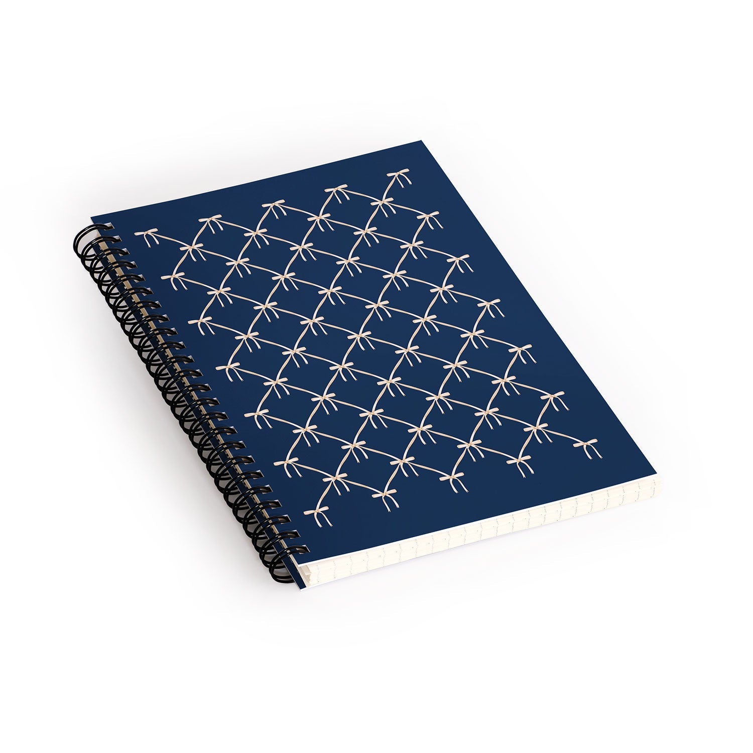 Colour Poems Bows and Ribbons Blue Spiral Notebook