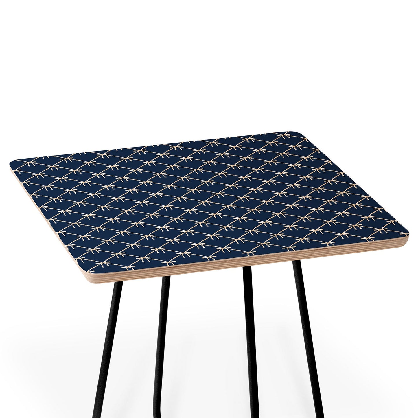Colour Poems Bows and Ribbons Blue Side Table