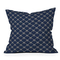 Colour Poems Bows and Ribbons Blue Outdoor Throw Pillow