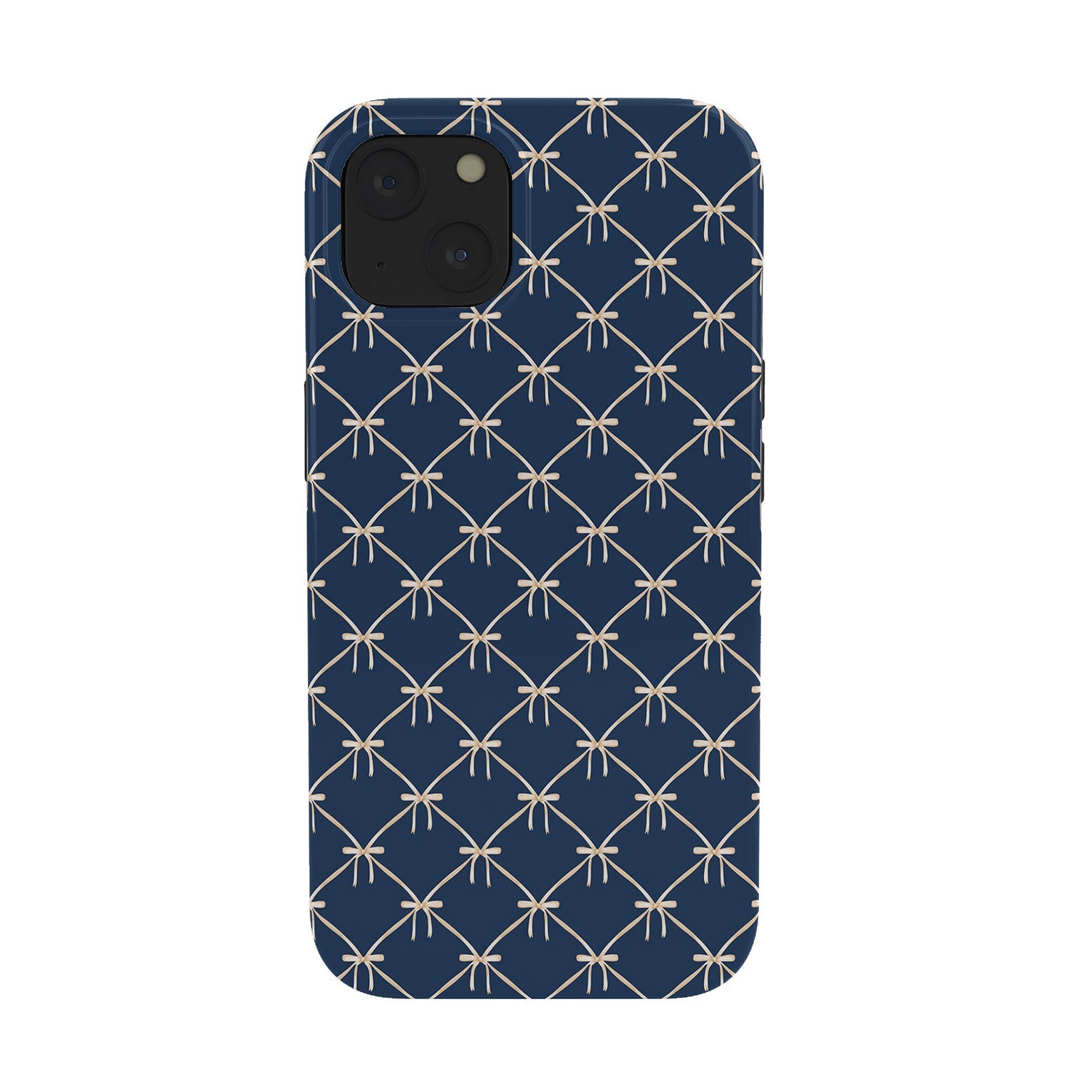 Colour Poems Bows and Ribbons Blue Phone Case