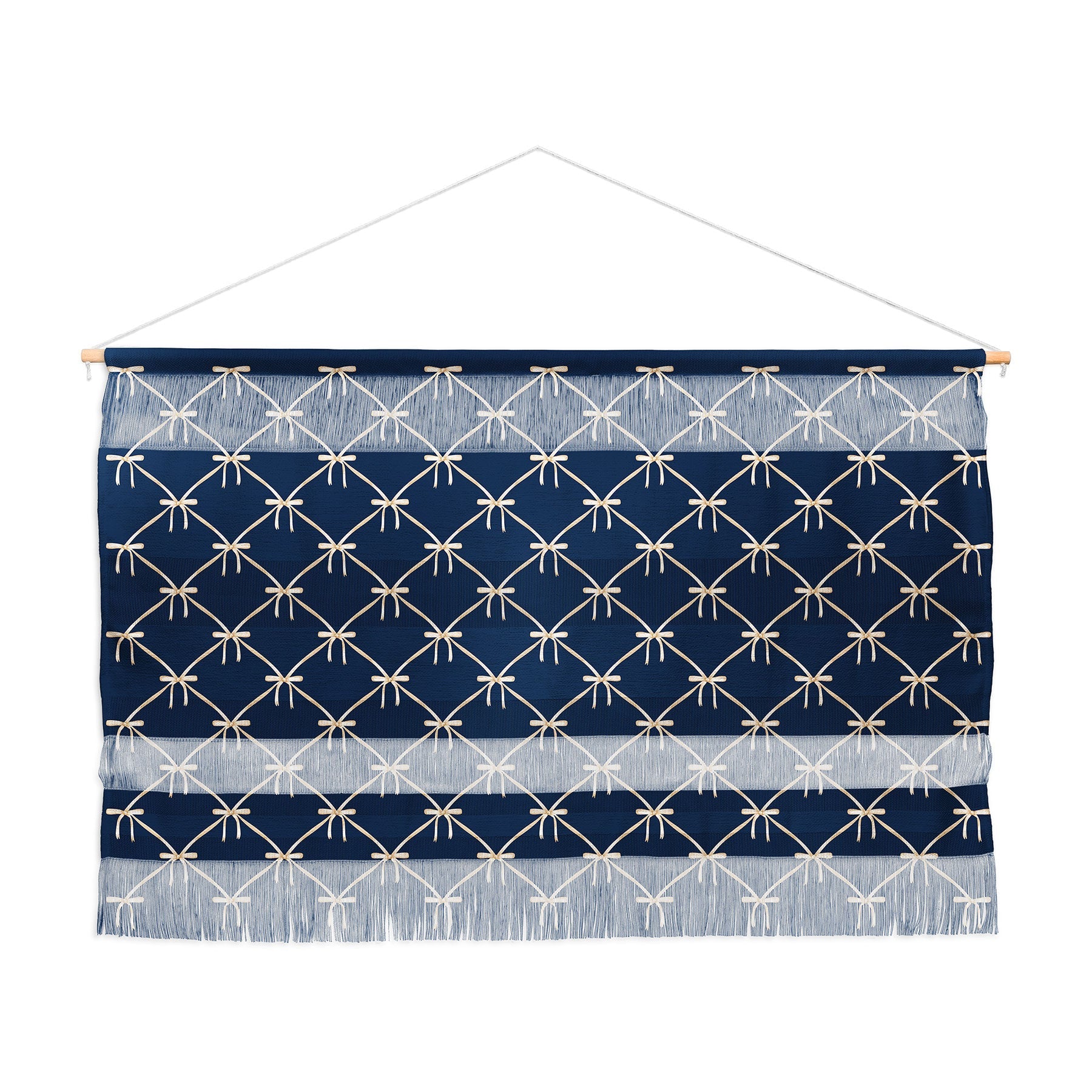 Colour Poems Bows and Ribbons Blue Wall Hanging Landscape