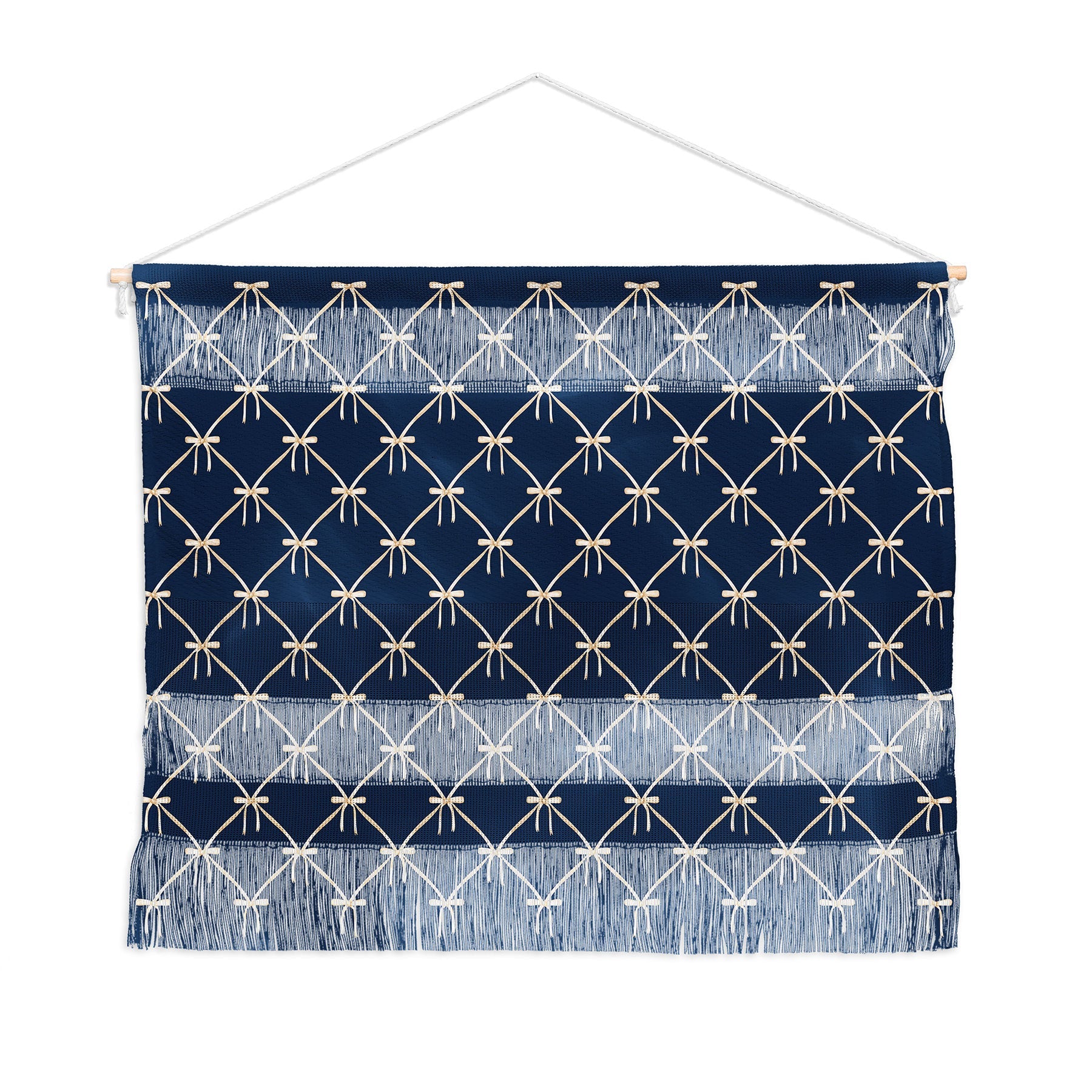 Colour Poems Bows and Ribbons Blue Wall Hanging Landscape