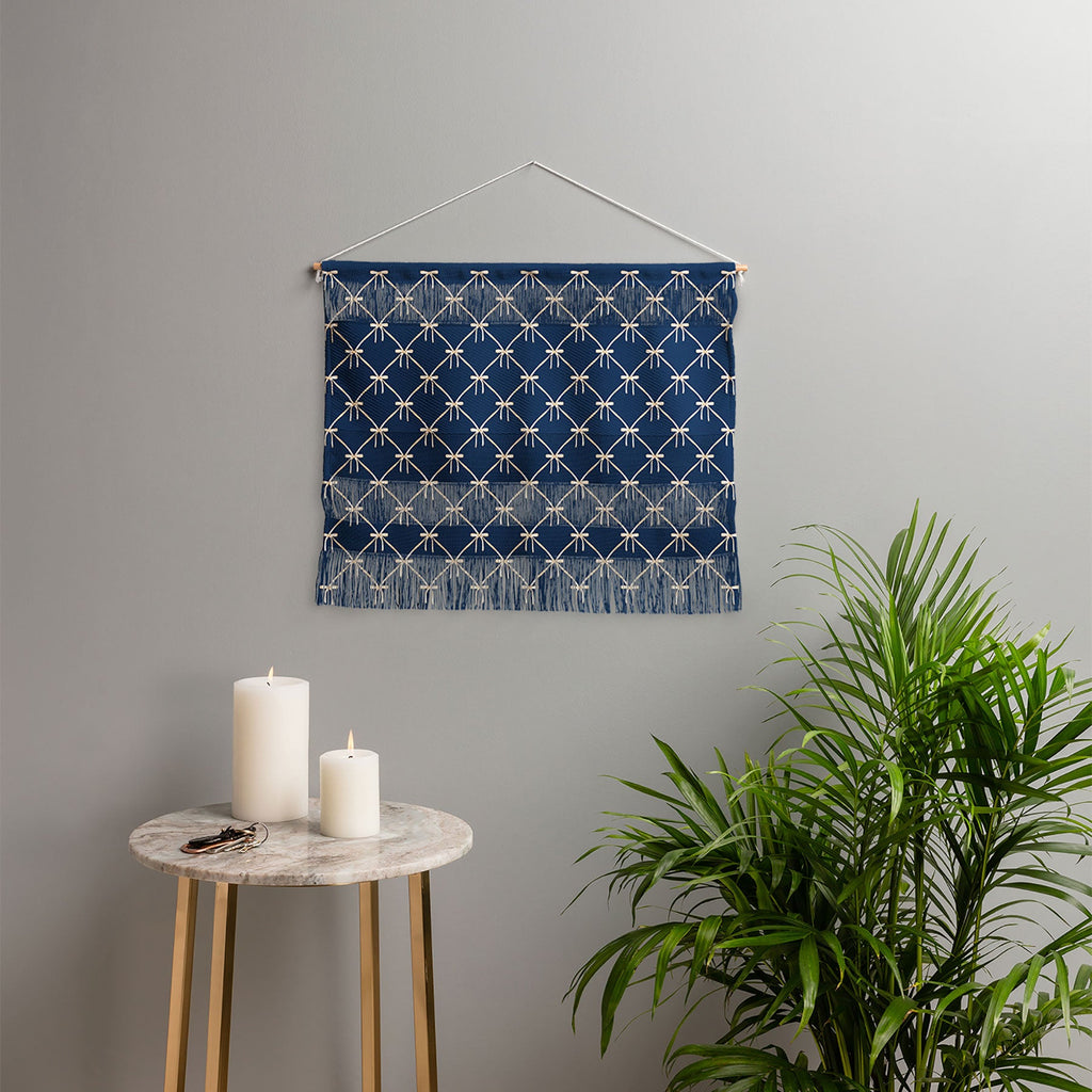 Colour Poems Bows and Ribbons Blue Wall Hanging Landscape