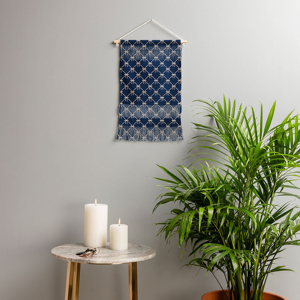 Colour Poems Bows and Ribbons Blue Wall Hanging Portrait
