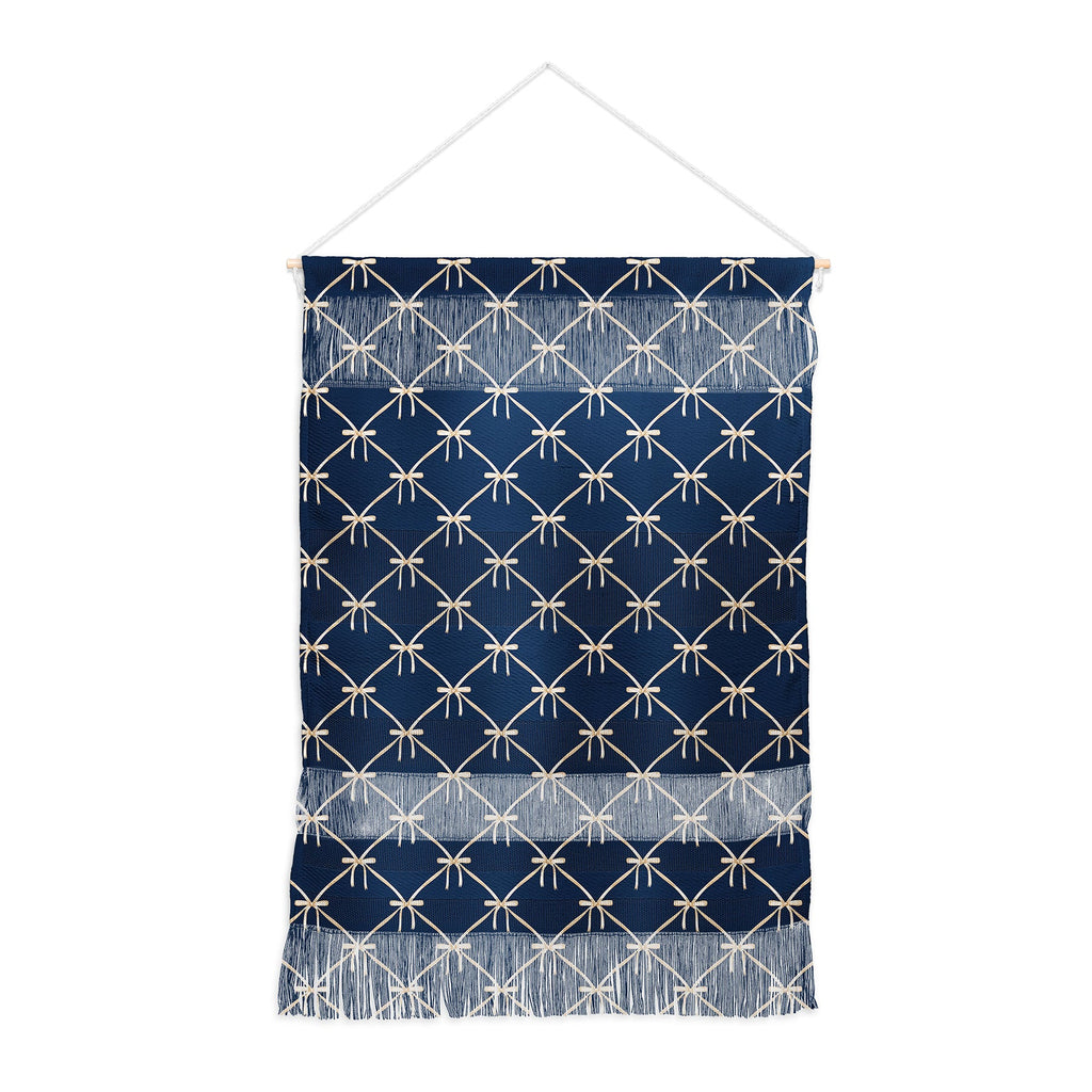 Colour Poems Bows and Ribbons Blue Wall Hanging Portrait