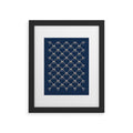 Colour Poems Bows and Ribbons Blue Framed Art Print