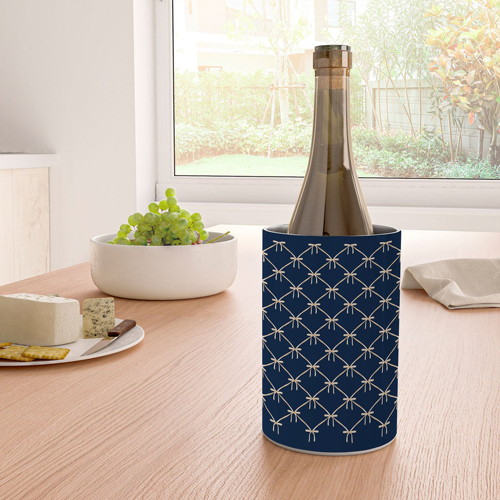 Colour Poems Bows and Ribbons Blue Wine Chiller