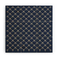 Colour Poems Bows and Ribbons Blue Wood Wall Mural