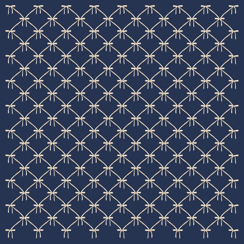 Colour Poems Bows and Ribbons Blue Wall Mural