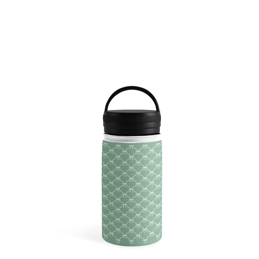 Colour Poems Bows and Ribbons Green Water Bottle