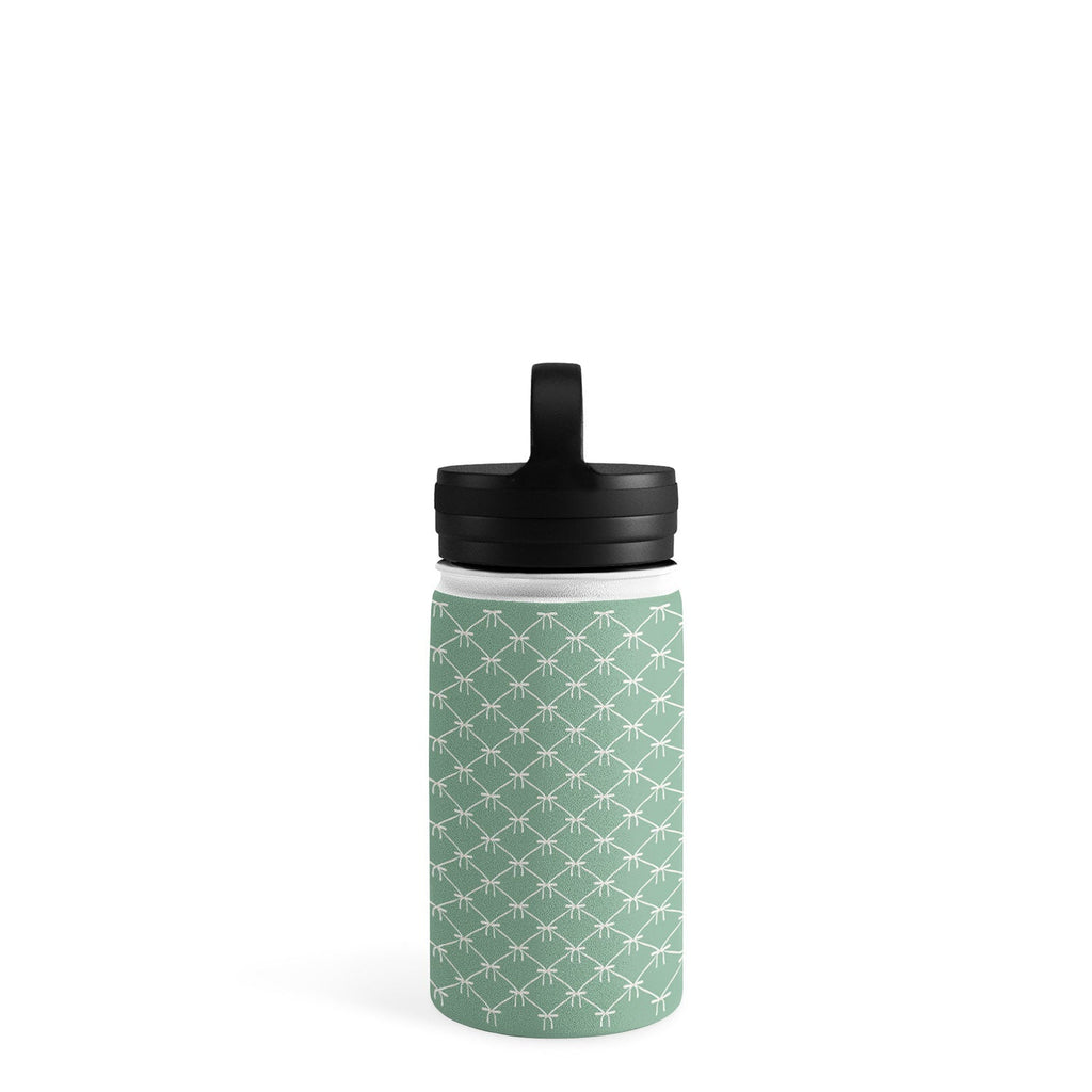 Colour Poems Bows and Ribbons Green Water Bottle
