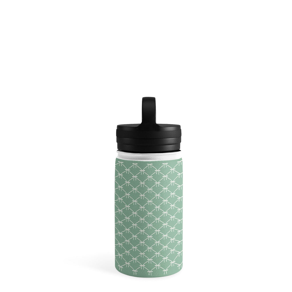 Colour Poems Bows and Ribbons Green Water Bottle