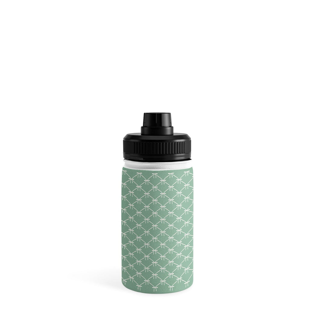 Colour Poems Bows and Ribbons Green Water Bottle