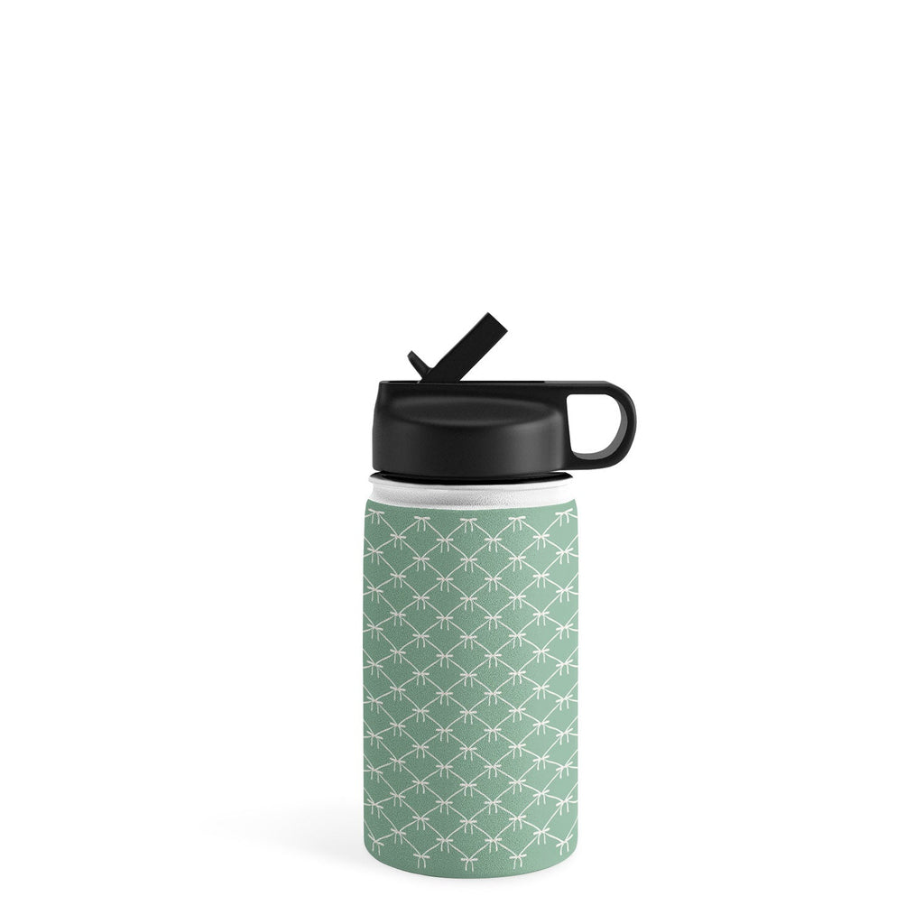 Colour Poems Bows and Ribbons Green Water Bottle
