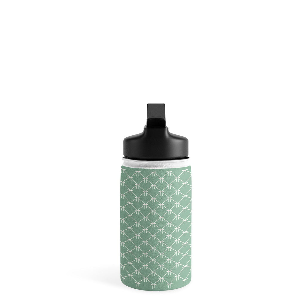 Colour Poems Bows and Ribbons Green Water Bottle