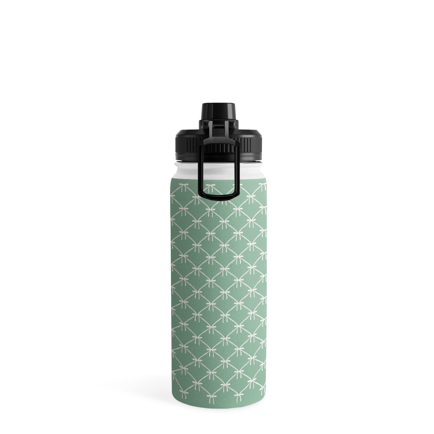 Colour Poems Bows and Ribbons Green Water Bottle