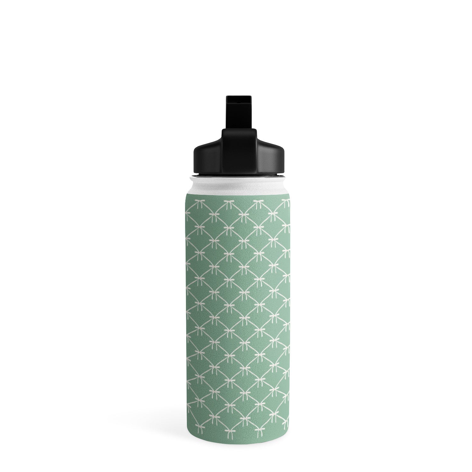 Colour Poems Bows and Ribbons Green Water Bottle