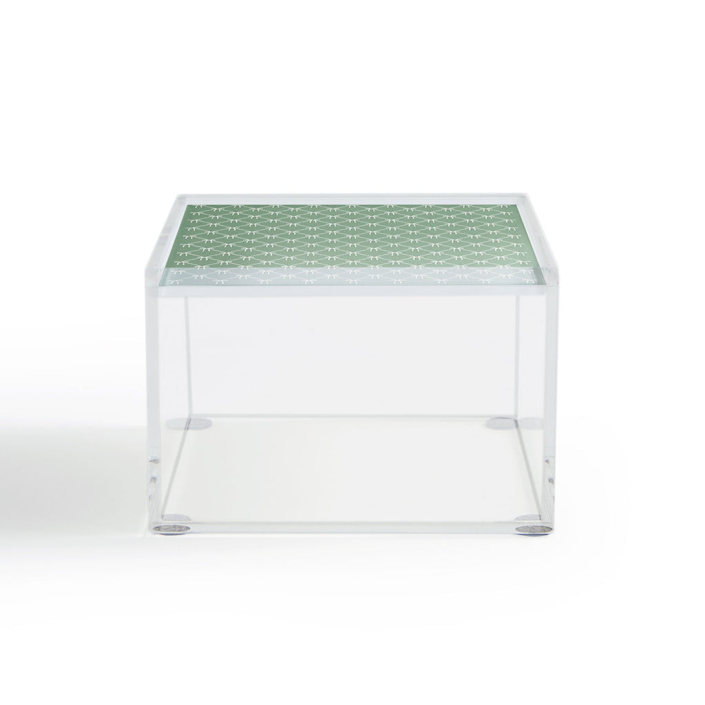 Colour Poems Bows and Ribbons Green Acrylic Box