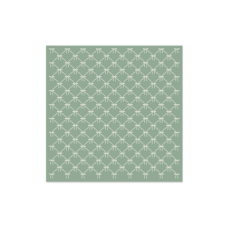 Colour Poems Bows and Ribbons Green Art Print