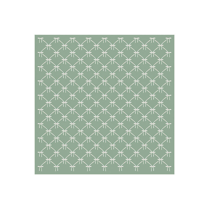 Colour Poems Bows and Ribbons Green Art Print