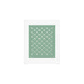 Colour Poems Bows and Ribbons Green Art Print