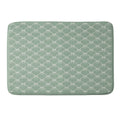 Colour Poems Bows and Ribbons Green Memory Foam Bath Mat