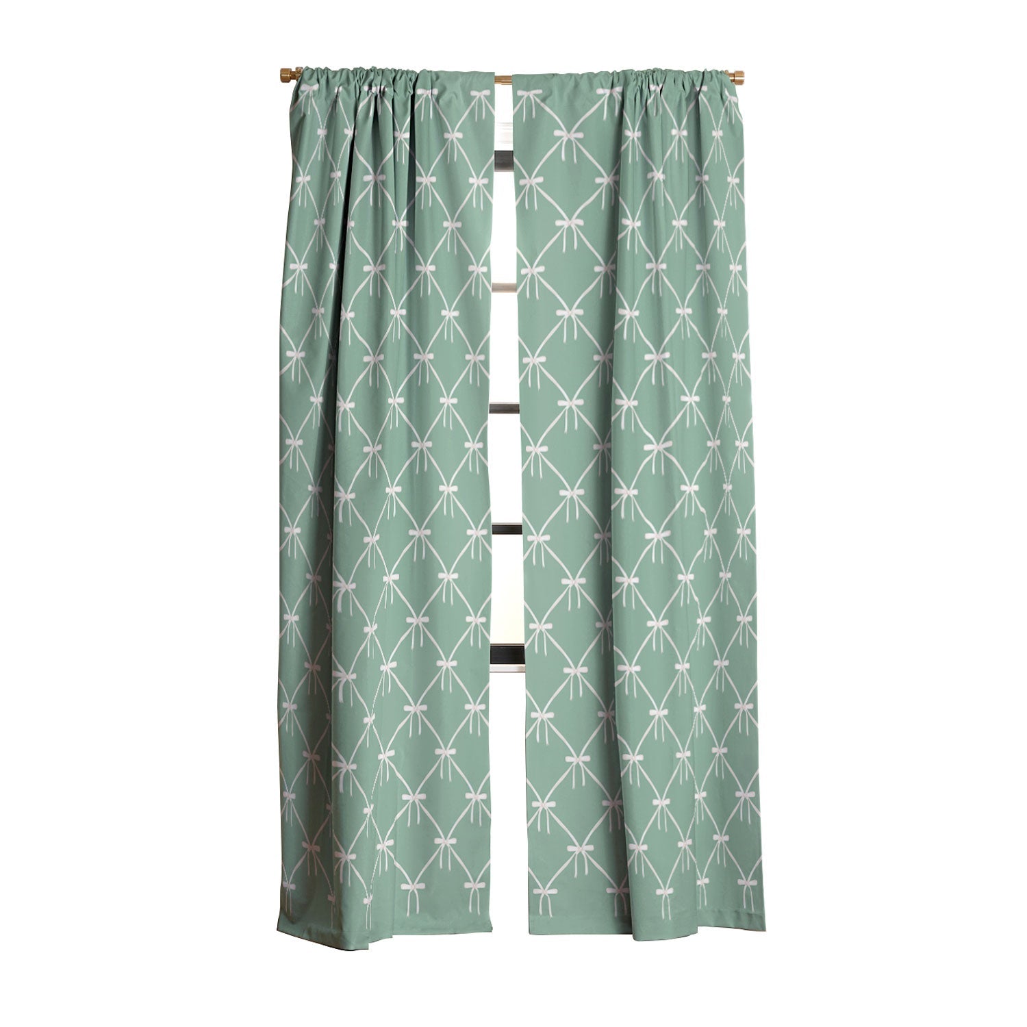 Colour Poems Bows and Ribbons Green Blackout Non Repeat