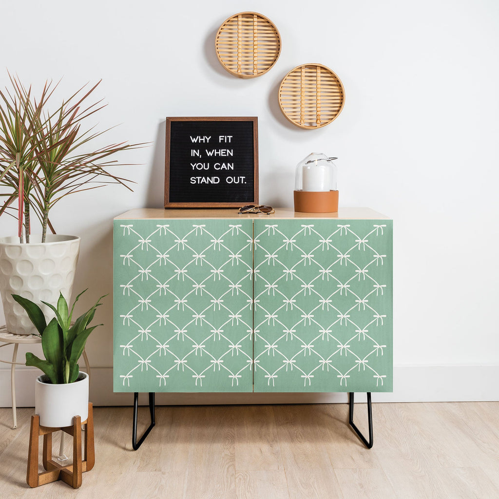Colour Poems Bows and Ribbons Green Credenza