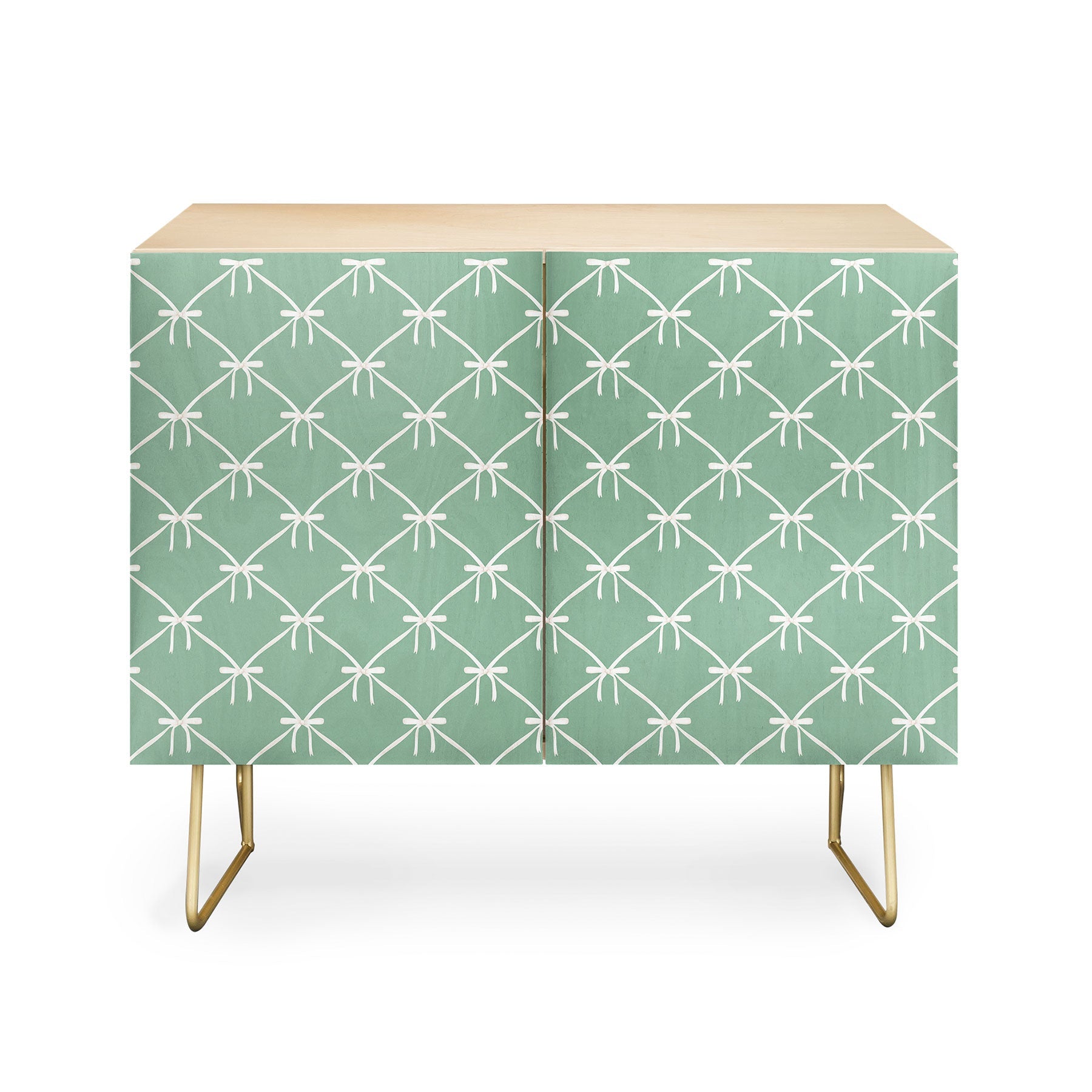 Colour Poems Bows and Ribbons Green Credenza