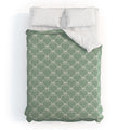 Colour Poems Bows and Ribbons Green Duvet Cover
