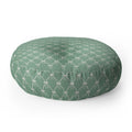 Colour Poems Bows and Ribbons Green Floor Pillow Round