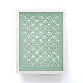 Colour Poems Bows and Ribbons Green Framed Mini Art Print