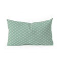 Colour Poems Bows and Ribbons Green Oblong Throw Pillow