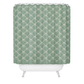 Colour Poems Bows and Ribbons Green Shower Curtain