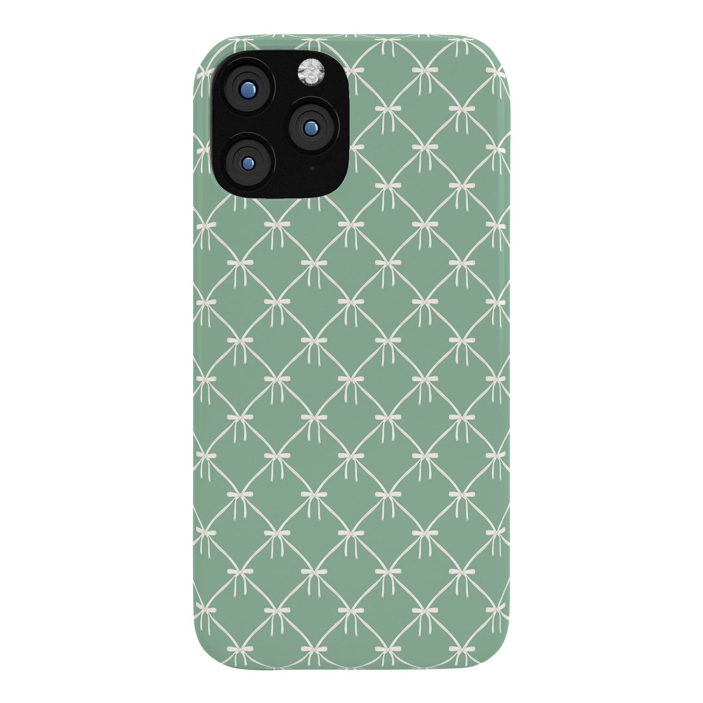 Colour Poems Bows and Ribbons Green Phone Case