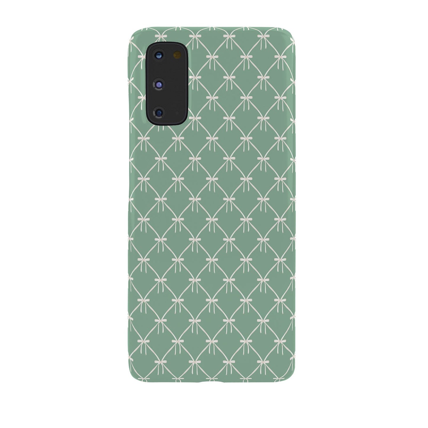 Colour Poems Bows and Ribbons Green Phone Case