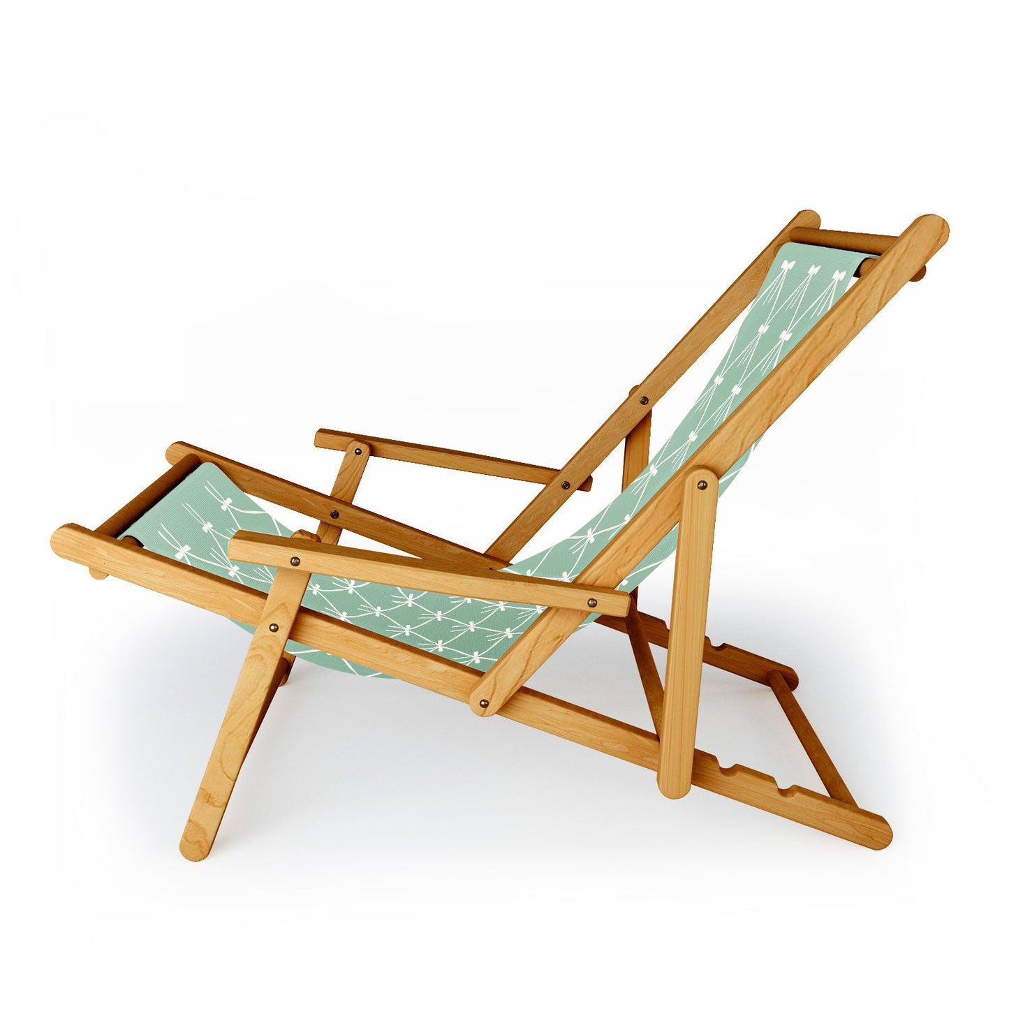 Colour Poems Bows and Ribbons Green Sling Chair