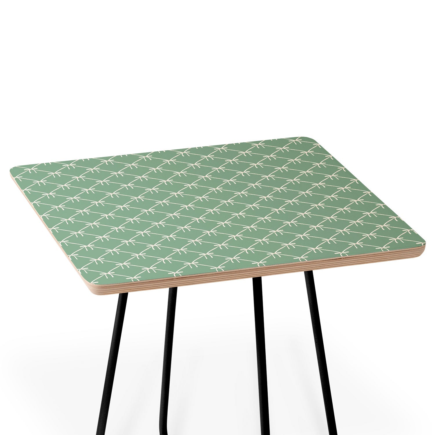 Colour Poems Bows and Ribbons Green Side Table