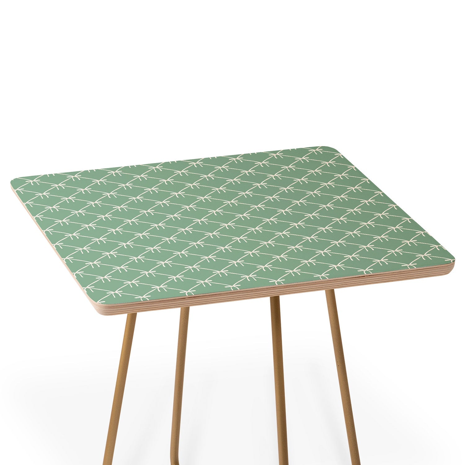 Colour Poems Bows and Ribbons Green Side Table