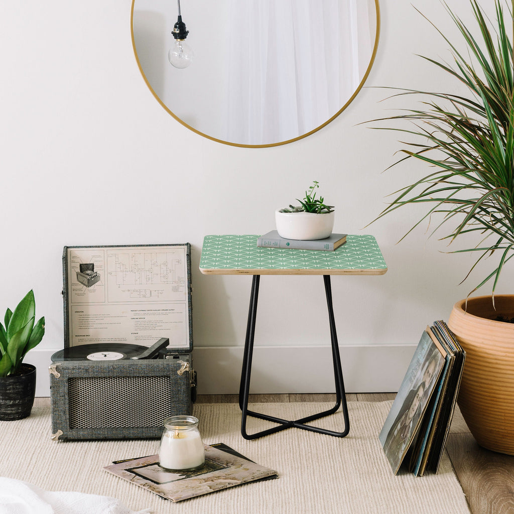 Colour Poems Bows and Ribbons Green Side Table