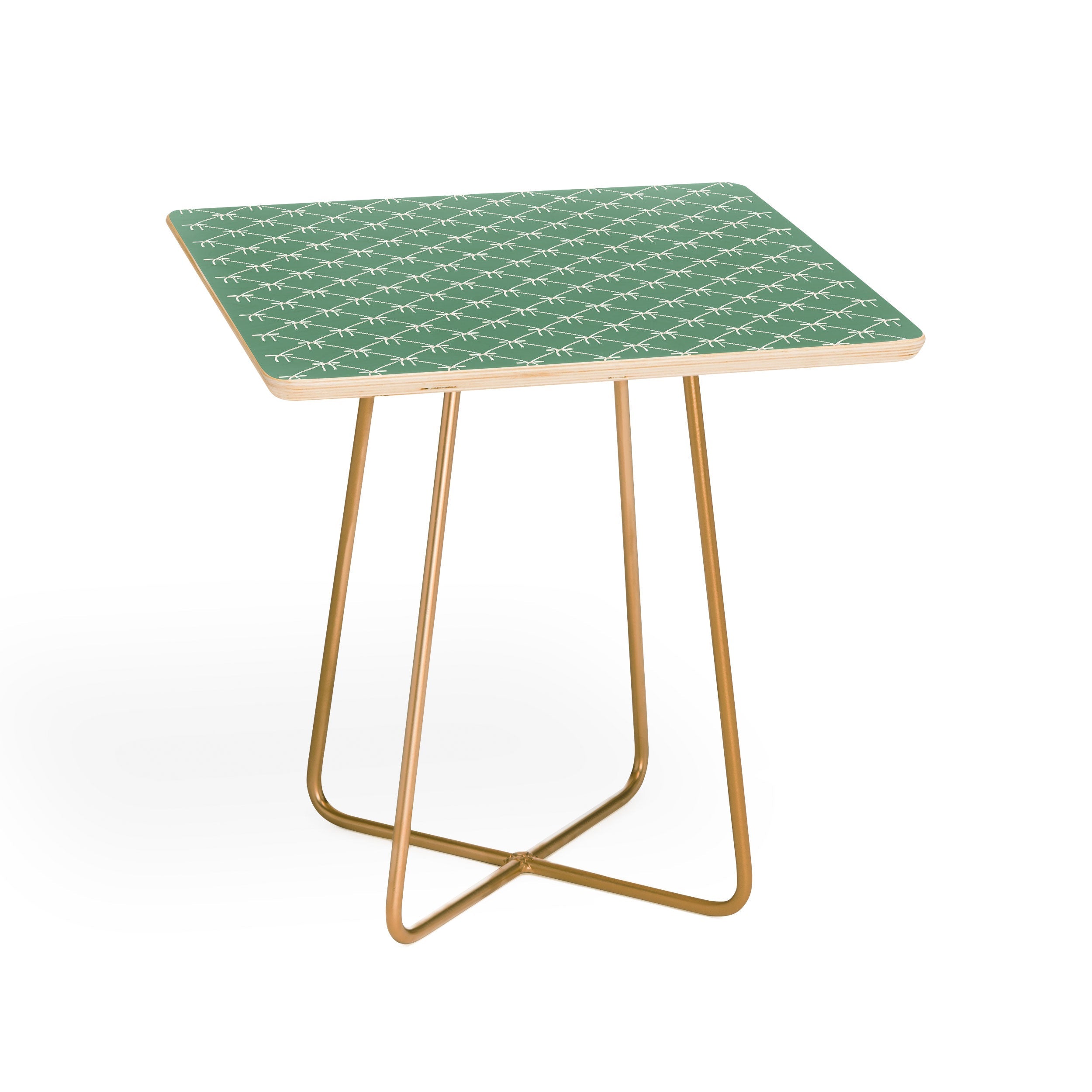 Colour Poems Bows and Ribbons Green Side Table