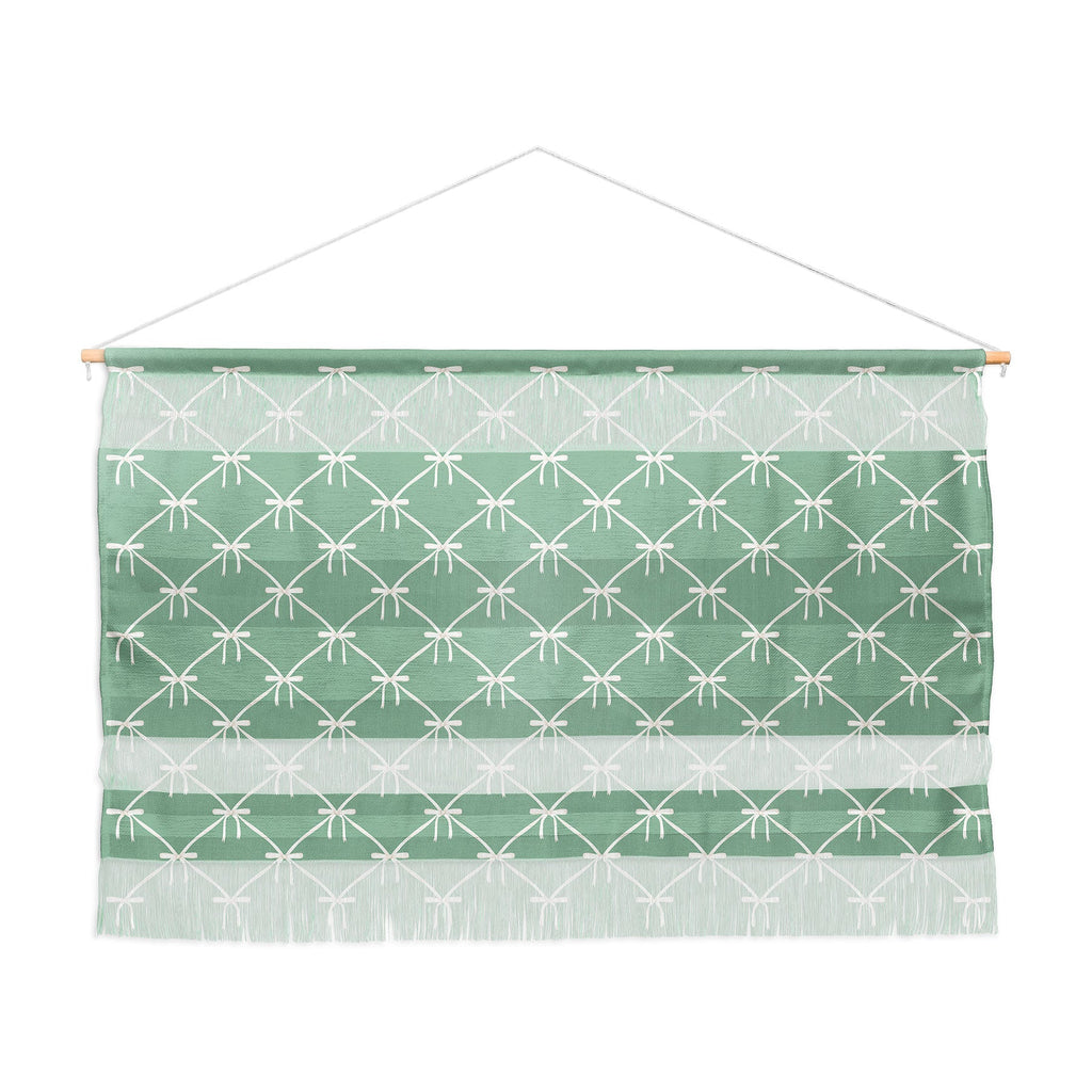 Colour Poems Bows and Ribbons Green Wall Hanging Landscape