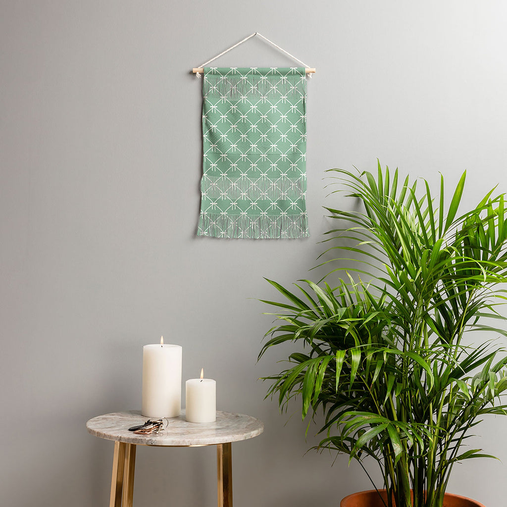 Colour Poems Bows and Ribbons Green Wall Hanging Portrait