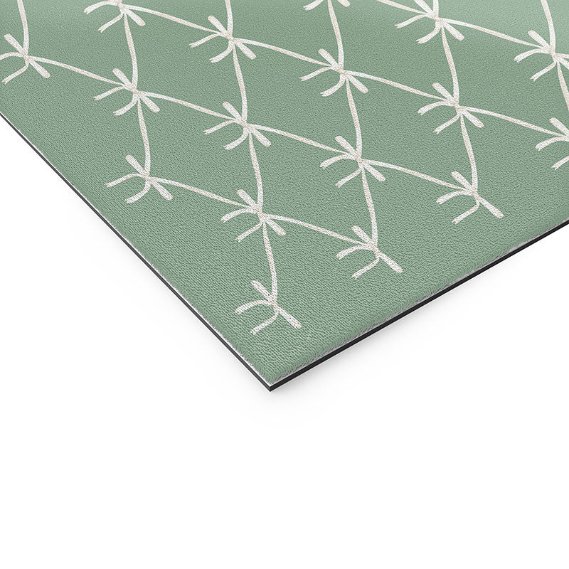 Colour Poems Bows and Ribbons Green Welcome Mat