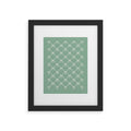 Colour Poems Bows and Ribbons Green Framed Art Print