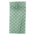 Colour Poems Bows and Ribbons Green Beach Towel