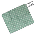 Colour Poems Bows and Ribbons Green Picnic Blanket